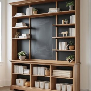 Bookshelf with Chalkboard